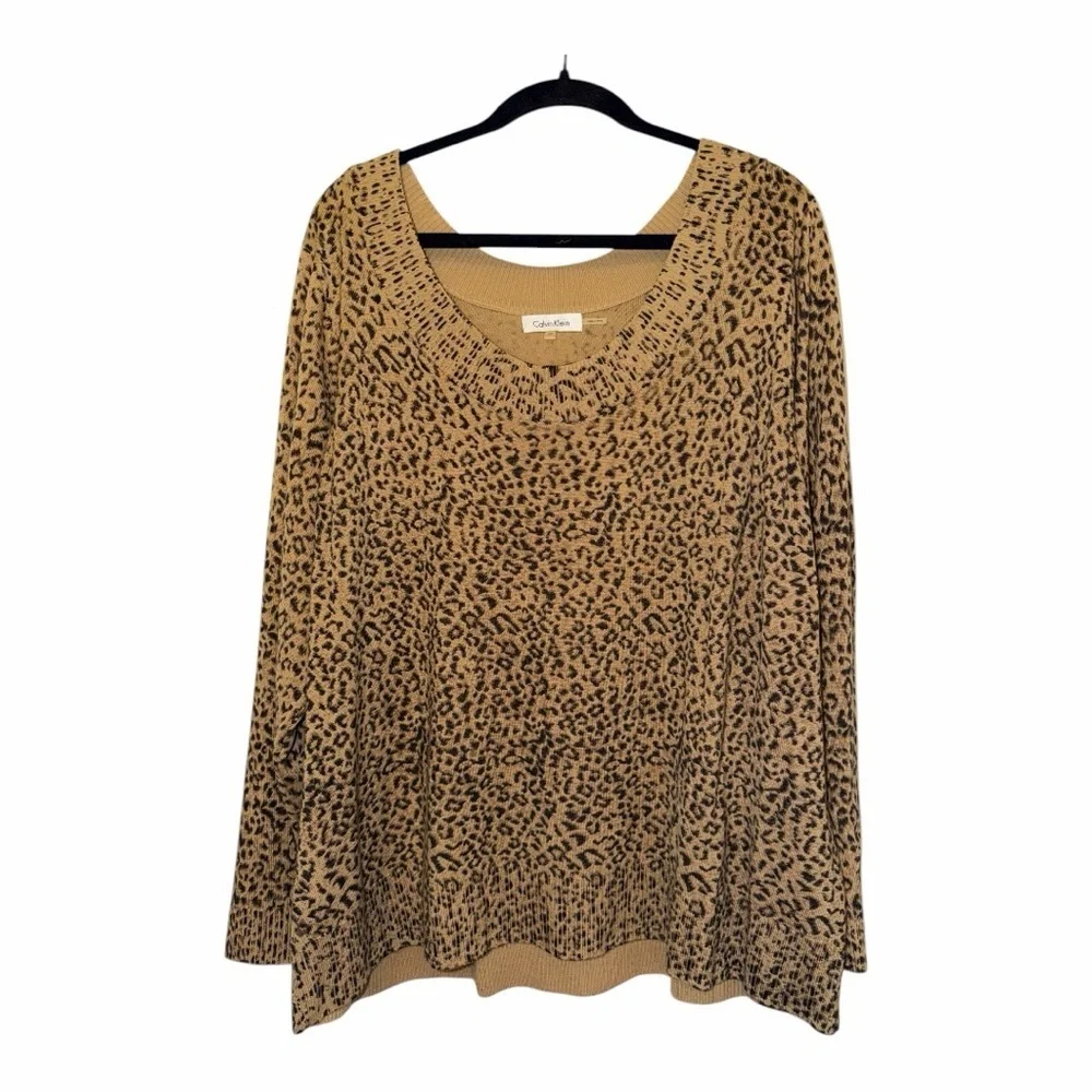 Calvin Klein Leopard Print Sweater